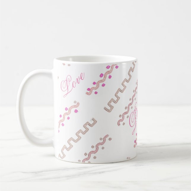 Taza De Café Amar ❤️ mis garabatos mami (Izquierda)