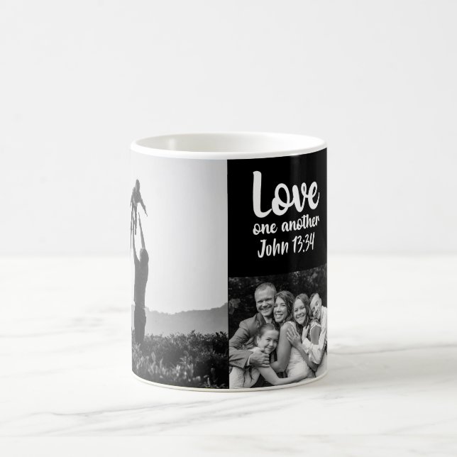Taza De Café Amar mutuamente John 13:34 Mug Personalizada (Centro)