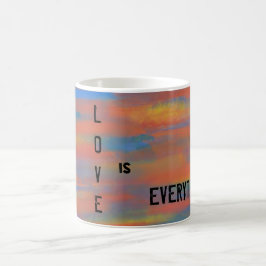 Taza De Café AMAR Sienna Blue Yellow Sky