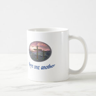 Taza De Café Amar unos a otros azul