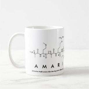 Taza De Café Amari peptide nombre mug