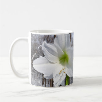 Taza De Café Amarilis blanca y nieve II