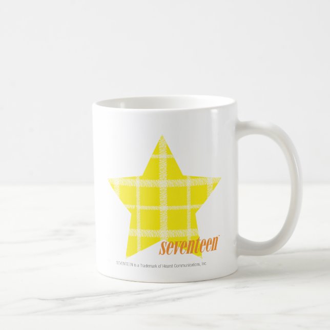 Taza De Café Amarillo 4 de la tela escocesa (Derecha)