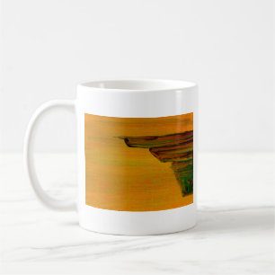 Taza De Café Amarillo Abstract Mug