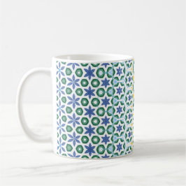Taza De Café Amarillo azul alegre