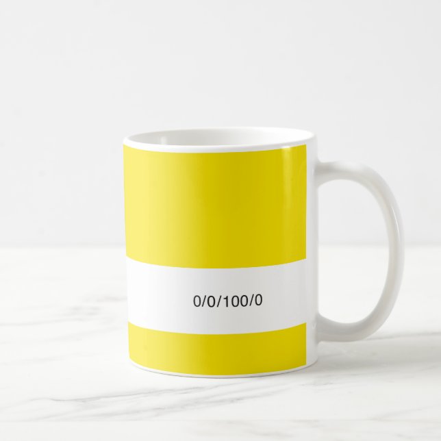Taza De Café Amarillo CMYK | (Derecha)