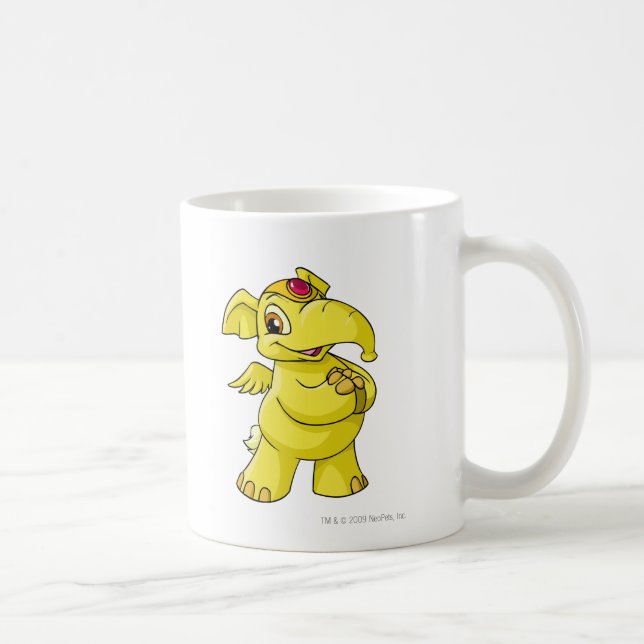 Taza De Café Amarillo de Elephante (Derecha)