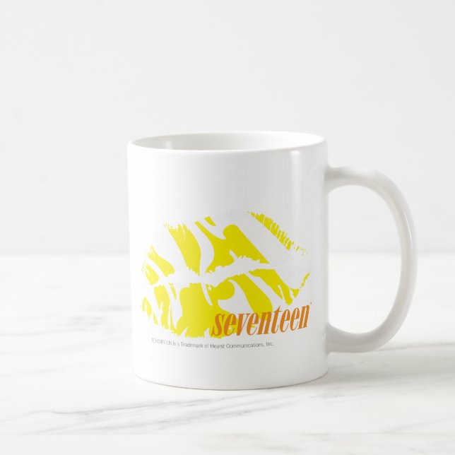 Taza De Café Amarillo de la cebra (Derecha)