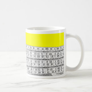 Taza De Café Amarillo de la colina del parque