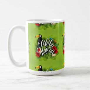 Taza De Café Amarillo de las flores de Aloha Hawaii