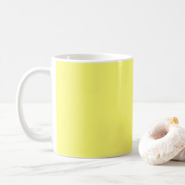 Taza De Café Amarillo de mantequilla (Con donut)