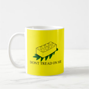 Taza De Café Amarillo del Chiste de ladrillo de la bandera de G
