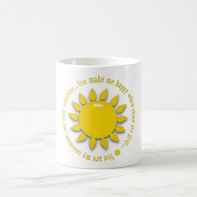 Taza De Café Amarillo Eres Mi Mugre Sunshine (Centro)