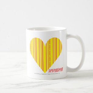 Taza De Café Amarillo fino 3 de las rayas