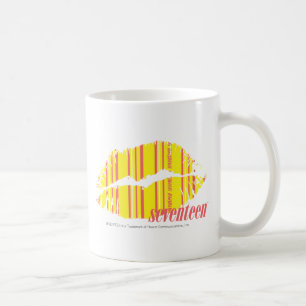 Taza De Café Amarillo fino de las rayas