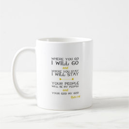 Taza De Café Amarillo inspirador del verso el | de la biblia