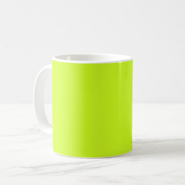 Taza De Café Amarillo limón (color sólido) (Anverso izquierdo)