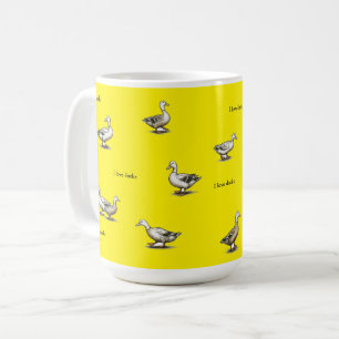 Taza De Café Amarillo Me Encantan Los Patos