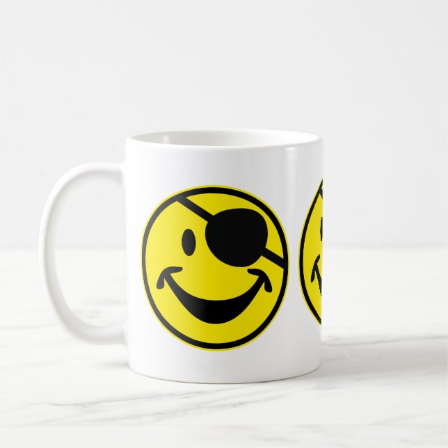 Taza De Café Amarillo pirata + tu trasero. e ideas (Izquierda)