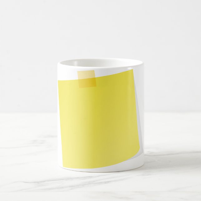 Taza De Café Amarillo Post It Note Mug (Subido por el creador)