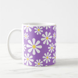 Taza De Café Amarillo púrpura personalizado margarita loca