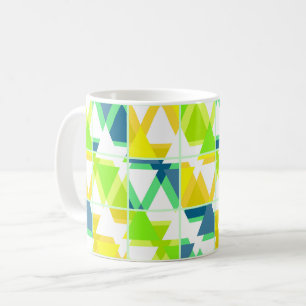 Taza De Café Amarillo verde abstracto