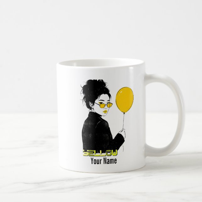 Taza De Café Amarillo - YEW01 (Derecha)