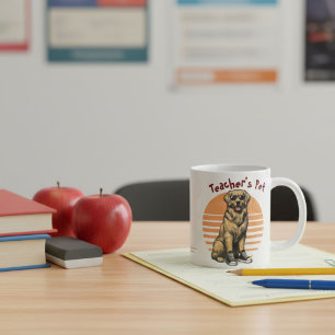 Taza De Café Amarillos Divertidos con Gafas de Sol Golden Retri