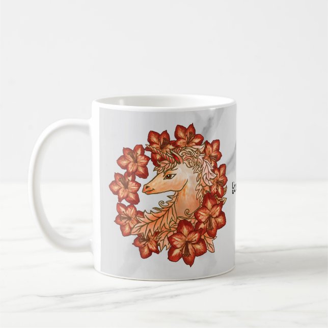 Taza De Café Amaryllis Unicornio (Izquierda)
