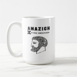 Taza De Café amazigh king Massinissa Kabyle algerie Morocco