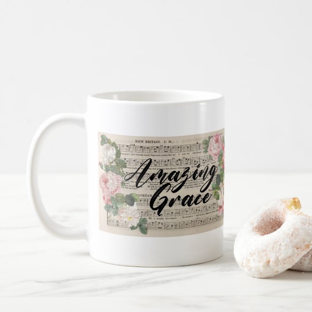 Taza De Café Amazing Grace - Original Music Sheet (Con donut)