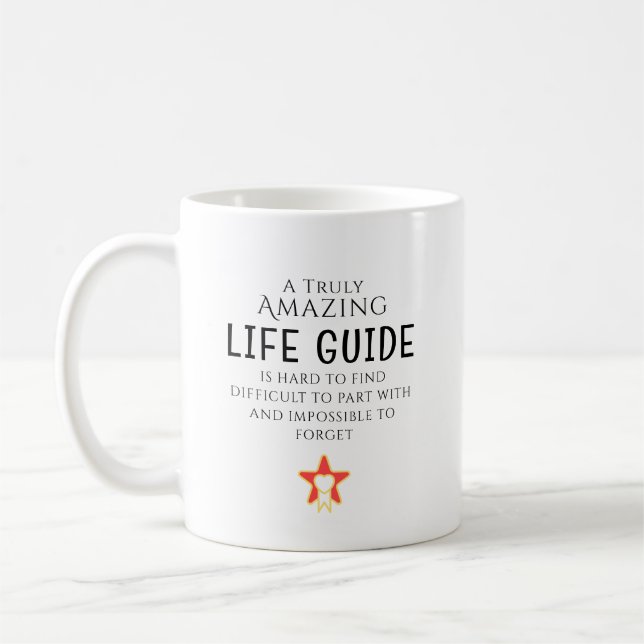 Taza De Café Amazing Life Guide Hard To Find Personalized Gift (Izquierda)