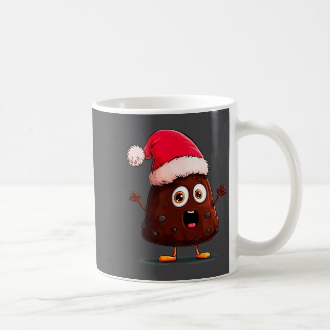 Taza De Café Amazing Pudding Look With Christmas Hat  (Derecha)