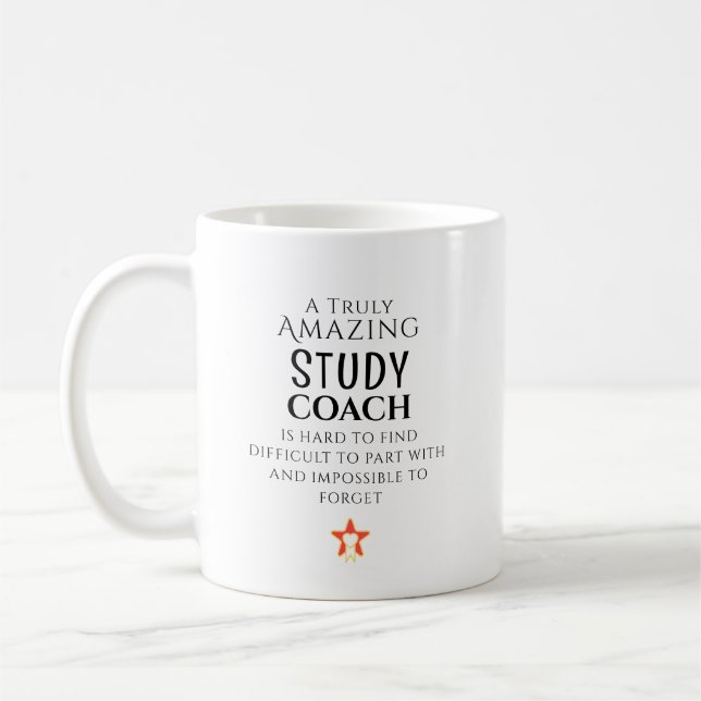 Taza De Café Amazing Study Coach Hard To Find Personalized  (Izquierda)
