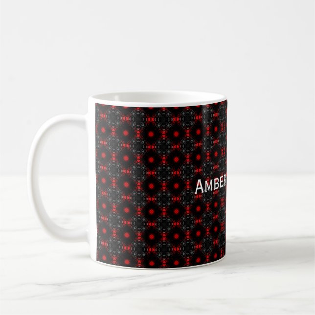 Taza De Café Amber L. Larsen Signature Pattern Mug (Izquierda)