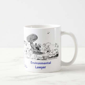 Taza de café ambiental muerta del abogado de