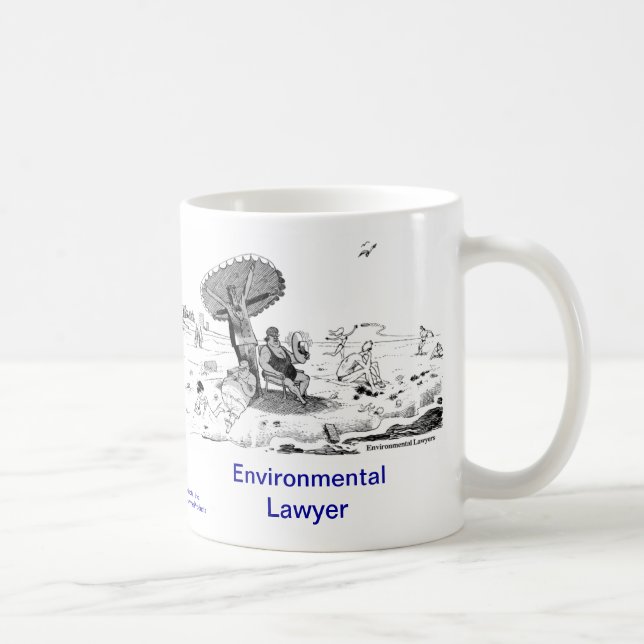 Taza de café ambiental muerta del abogado de (Derecha)