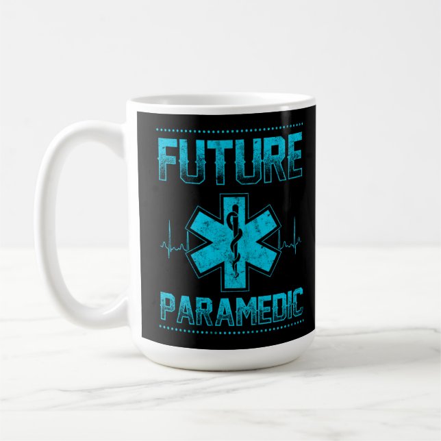 Taza De Café Ambulancia estudiantil paramédica en el futuro de  (Izquierda)