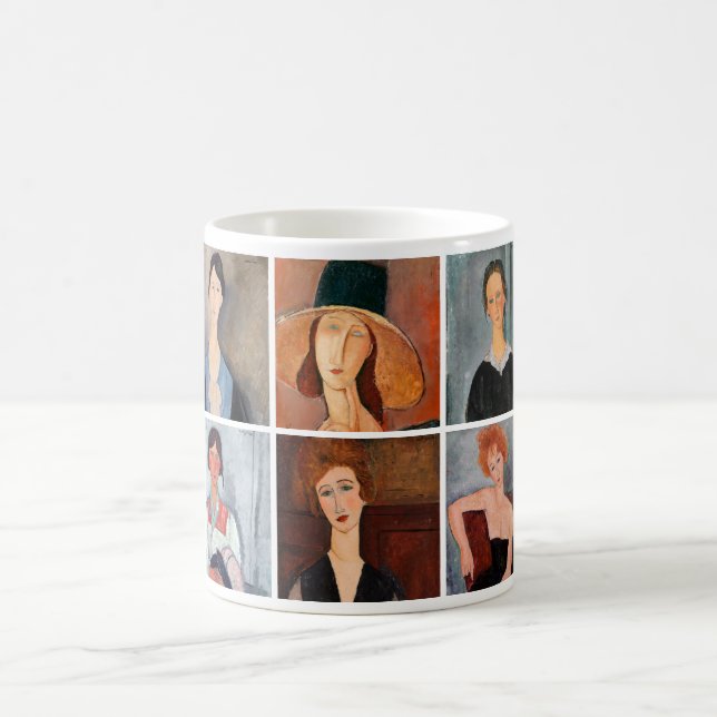 Taza De Café Amedeo Modigliani - Collage de obras maestras (Centro)