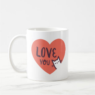 Taza De Café ¡Ámele… casi tanto como amo el gato!