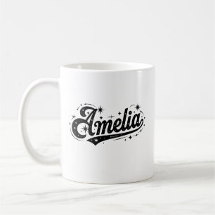 Taza De Café Amelia nombre primero último familia