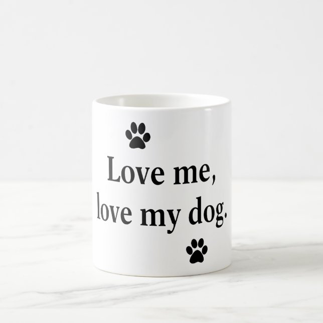 Taza De Café Ámeme, ame mi perro (Centro)