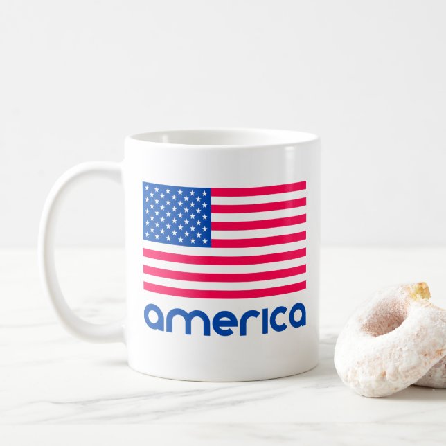 Taza De Café América (Con donut)