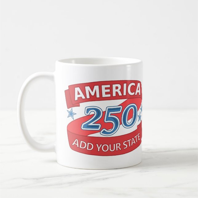 Taza De Café America 250 Add State Independence Anniversary (Izquierda)