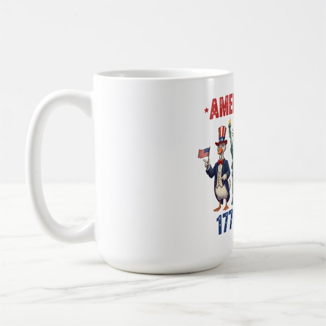 Taza De Café America 250 Silly Geese Funny Patriotic Coffee Mug (Izquierda)