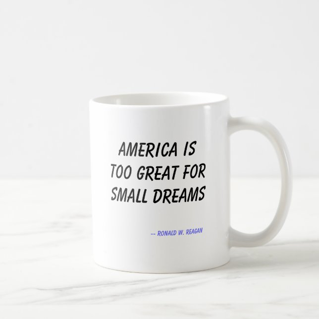 Taza De Café América es demasiado grande para los pequeños (Derecha)