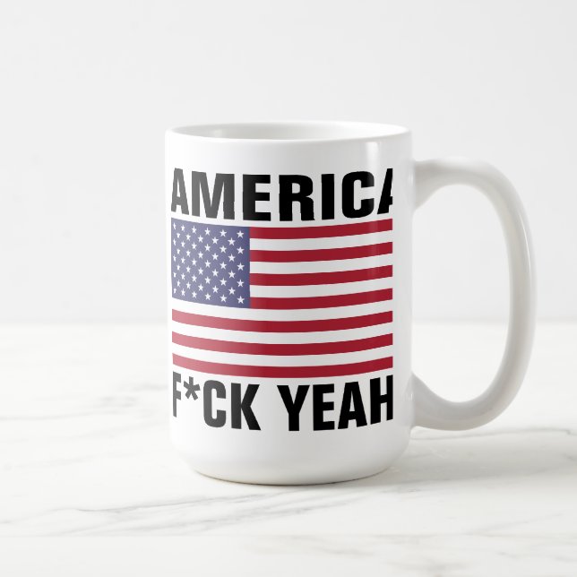 Taza De Café ¡América, F*ck sí! Divertido (Derecha)