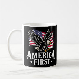 Taza De Café America First Patriotic Bald eagle July 4th