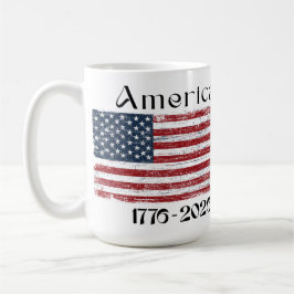 Taza De Café America Flag 1776 to 2026 USA 250th Anniversary