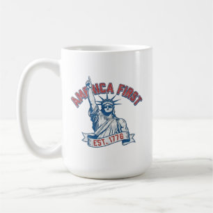 Taza De Café AMÉRICA PRIMERO - Est. 1776